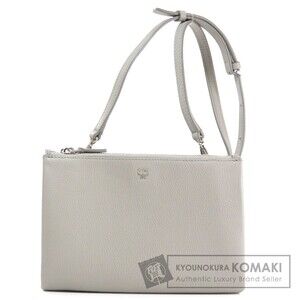 MCM logo clutch bag shoulder leather